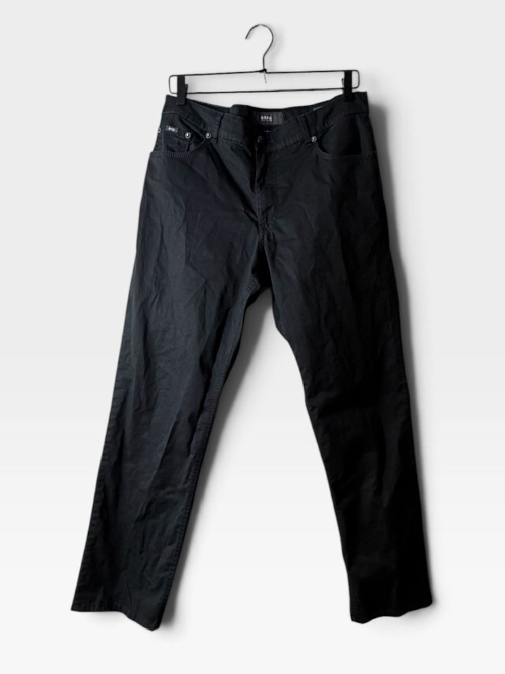 Brax Feel Good Men's Cooper Pant Size 35/32 Black Regular Fit Straight Leg (B)